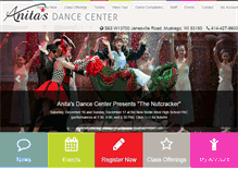 Tablet Screenshot of anitasdancecenter.com